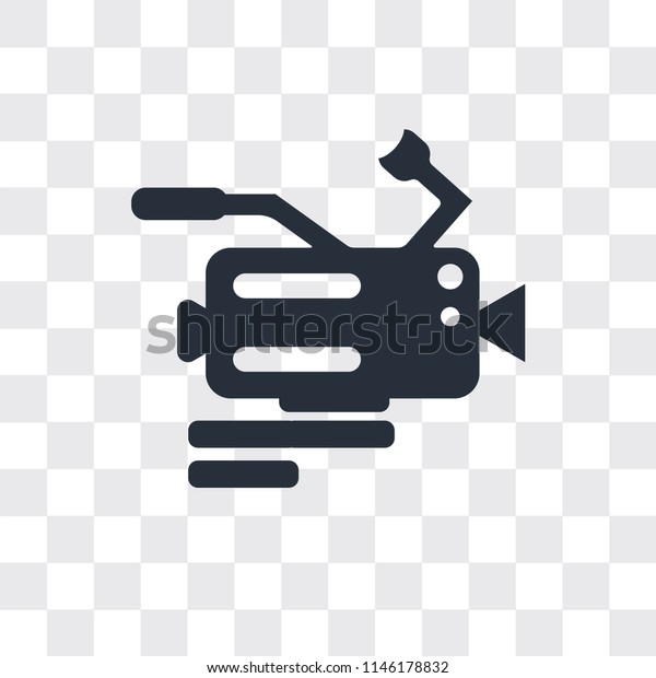 Video camera vector icon isolated on
transparent background, Video camera logo
concept