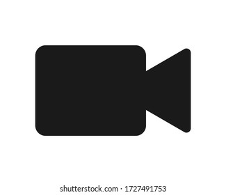 Video camera vector icon isolted on white background.