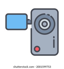 Video Camera vector Icon-  Modern style high quality vector illustration.
