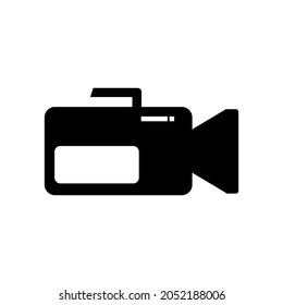 Video camera vector icon, movie symbol. Simple and flat design for web or mobile app