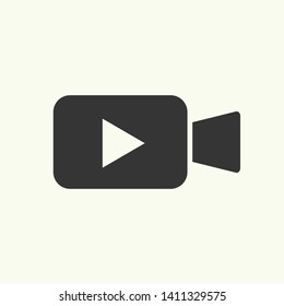 Video camera vector icon. New trendy style graphic vector illustration for web, logo, app, ui.