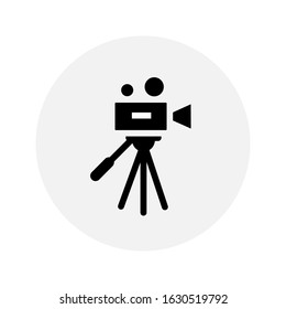 Video camera vector icon on white background. icon Vector Illustration 