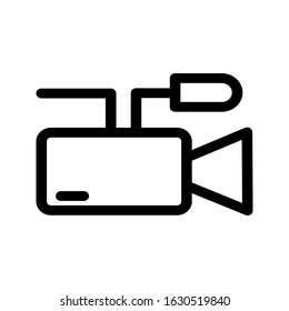 Video camera vector icon on white background. icon Vector Illustration 