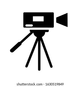 Video camera vector icon on white background. icon Vector Illustration 