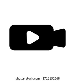 Video camera vector icon on white background. icon Vector Illustration 