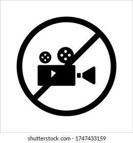 Video camera vector icon on white background. icon Vector Illustration.eps 10