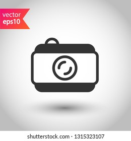 Video camera vector icon. Photo camera vector icon. Camera sign. EPS 10