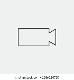 video camera vector icon recording