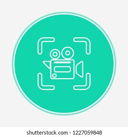 Video camera vector icon sign symbol