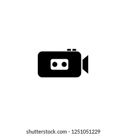 video camera vector icon. video camera sign on white background. video camera icon for web and app