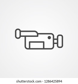 Video camera vector icon sign symbol