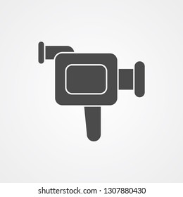 Video camera vector icon sign symbol