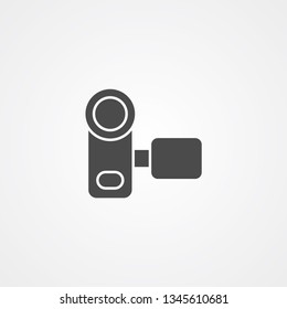 Video camera vector icon sign symbol