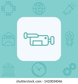 Video camera vector icon sign symbol