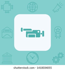 Video camera vector icon sign symbol