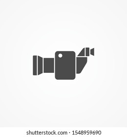 Video camera vector icon sign symbol