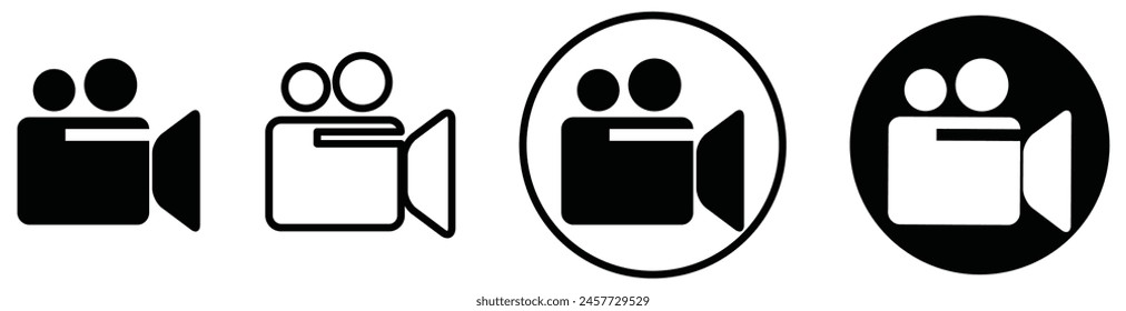 Video Vector Video Ilustración vectorial de cámara.