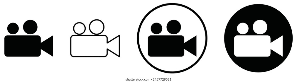 Video camera vector icon. camera icon. video camera symbol. movie sign vector illustration eps10