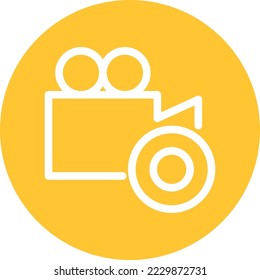 Video camera Vector Icon which is suitable for commercial work and easily modify or edit it
