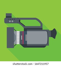 Video camera vector icon.Flat vector icon isolated on white background video camera.
