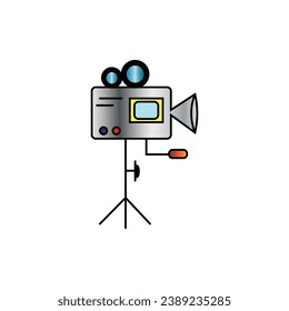 video camera vector type icon