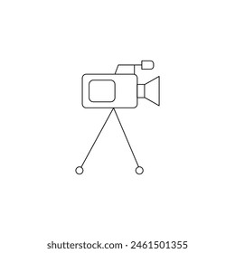 video camera vector type icon