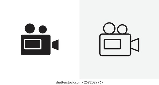 Video camera vectors icons pack for apps and Ui Ux desigs