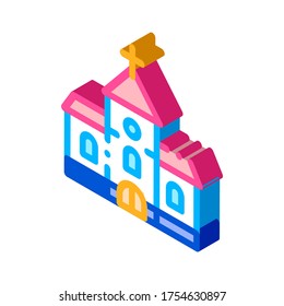 Video Camera For Wedding Ceremony Vector Icon isometric color isolated symbol illustration