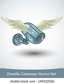 Video camera with wings