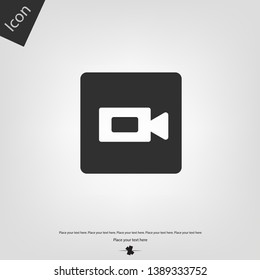 video cameras icon. Vector illustration