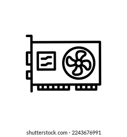 Video Card icon in vector. Logotype