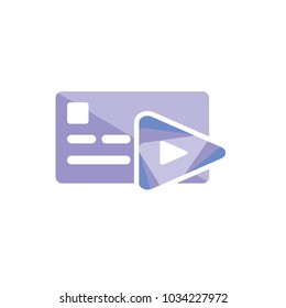 Video Card Logo Icon Design