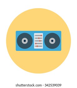 
Video Cassette Colored Vector Icon
