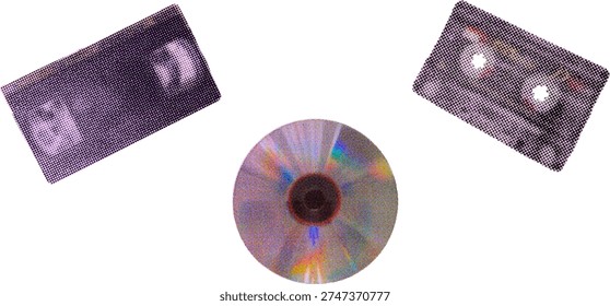 video cassette, compact cassette and disc