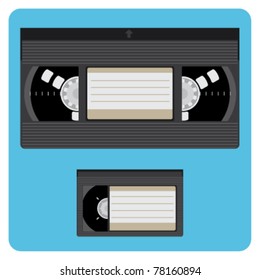 Video Cassette Fully Editable Illustration