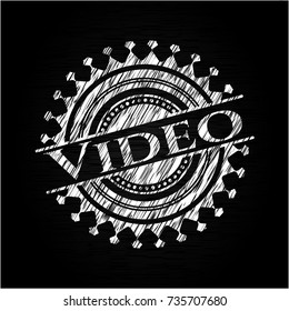 Video with chalkboard texture