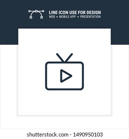 video channel icon design vector illustration
