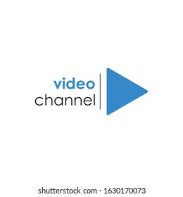 Video Channel Logo Simple and Vector