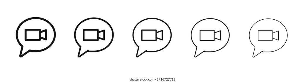 Video chat icon design, logo, app, UI. Vector illustration, EPS