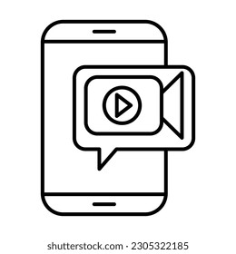 Video Chat Icon Design For Personal And Commercial Use