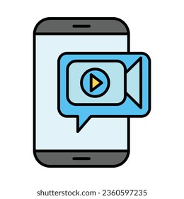 Video Chat Icon Design For Personal And Commercial Use