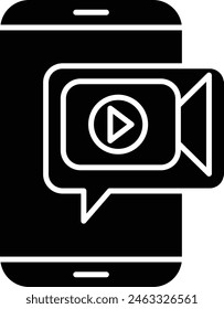 Video Chat Icon Design For Personal And Commercial Use