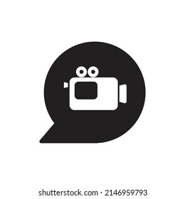 Video chat icon design. vector illustration