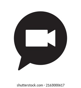 Video Chat icon vector Illustration symbol