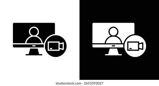 Video chat icon Vector scalable graphics