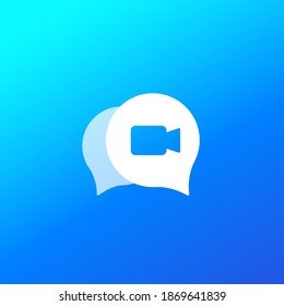 Video chat icon for web