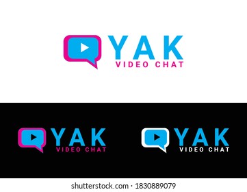 Video Chat Logo or Icon Design Image