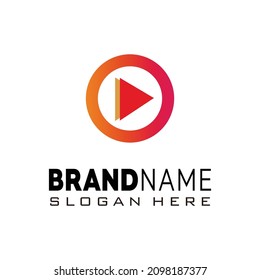 Vorlage für Video-Chat-Logos, Symbol für den Media-Player