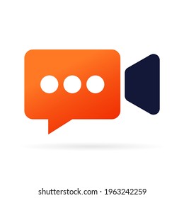 Video Chat Logo Vector Symbol