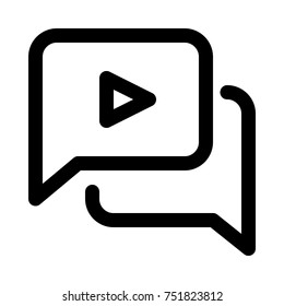 video chat on isolated background